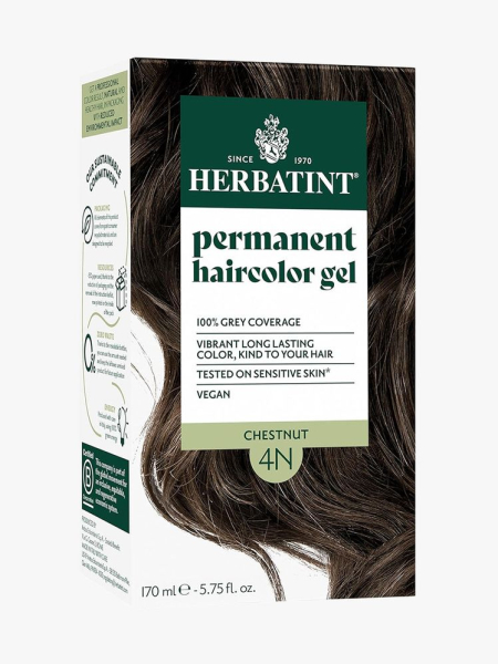 Herbatint Permanent Haircolor Gel box of hair color on light gray background